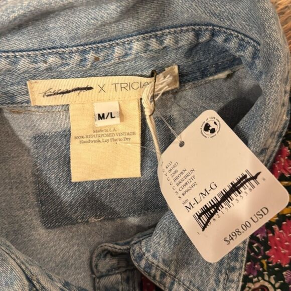 Free People Tricia Fix Carhartt Mixed Jacket - Picture 6 of 9